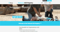 Desktop Screenshot of nationalaedregistry.com